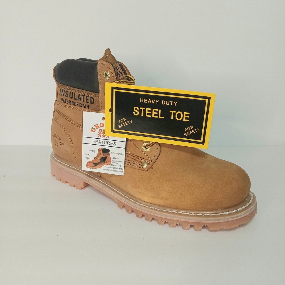 Steel toe boots